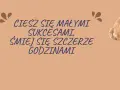 Miś z życzeniami: "Ciesz się małymi sukcesami, śmiej się szczerze godzinami". Krótkie życzenia urodzinowe dla chłopca.