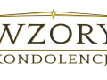 Wzory kondolencji z powodu śmierci męża. Eleganckie litery w kolorze grafitowym z żółtym obramowaniem.