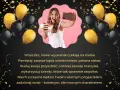 Wzruszające życzenia urodzinowe dla córki na 18. Uśmiechnięta dziewczyna z tortem i balonami.