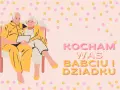 Urocza para seniorów ogląda coś na tablecie. Idealny obrazek na Dzień Babci i Dziadka, kiedy wypada ten wyjątkowy dzień. Kocham Was Babciu i Dziadku!