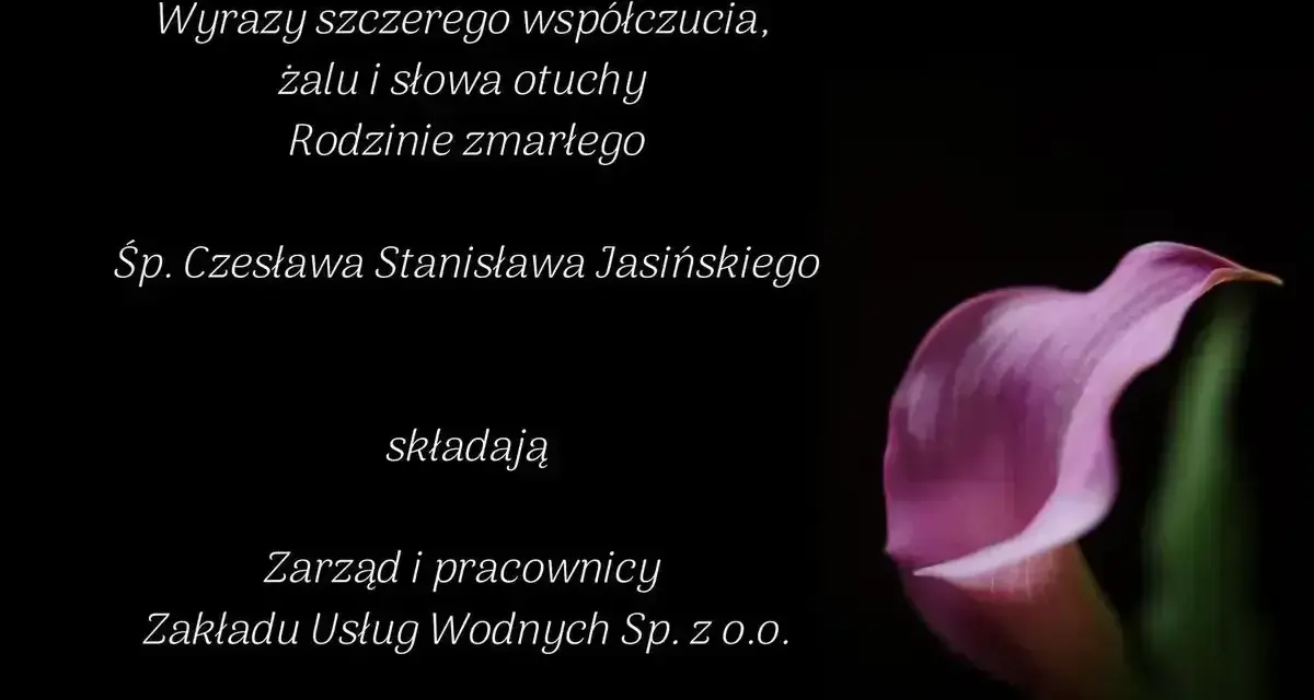 Wyrazy współczucia dla rodziny zmarłego. Jak napisać kondolencje z powodu śmierci mamy? Kwiat kalii na czarnym tle.