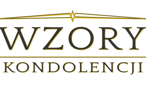 Wzory kondolencji z powodu śmierci męża. Eleganckie litery w kolorze grafitowym z żółtym obramowaniem.