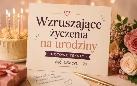 Kochana, wszystkiego najlepszego z okazji urodzin! Wzruszające życzenia na urodziny od serca, z tortem i kwiatami.