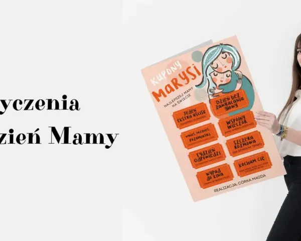 Kupony dla Marysi: życzenia dla młodej mamy, które sprawią jej radość.