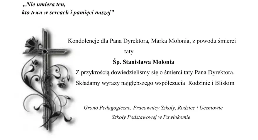 Kondolencje dla Pana Dyrektora z powodu śmierci taty. To ważny moment, by wiedzieć, co odpisać na kondolencje. Wyrazy współczucia.