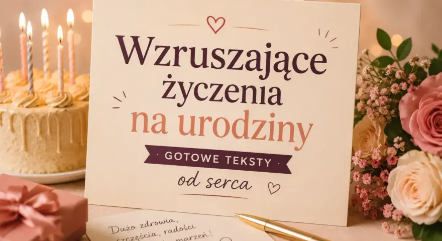 Kochana, wszystkiego najlepszego z okazji urodzin! Wzruszające życzenia na urodziny od serca, z tortem i kwiatami.