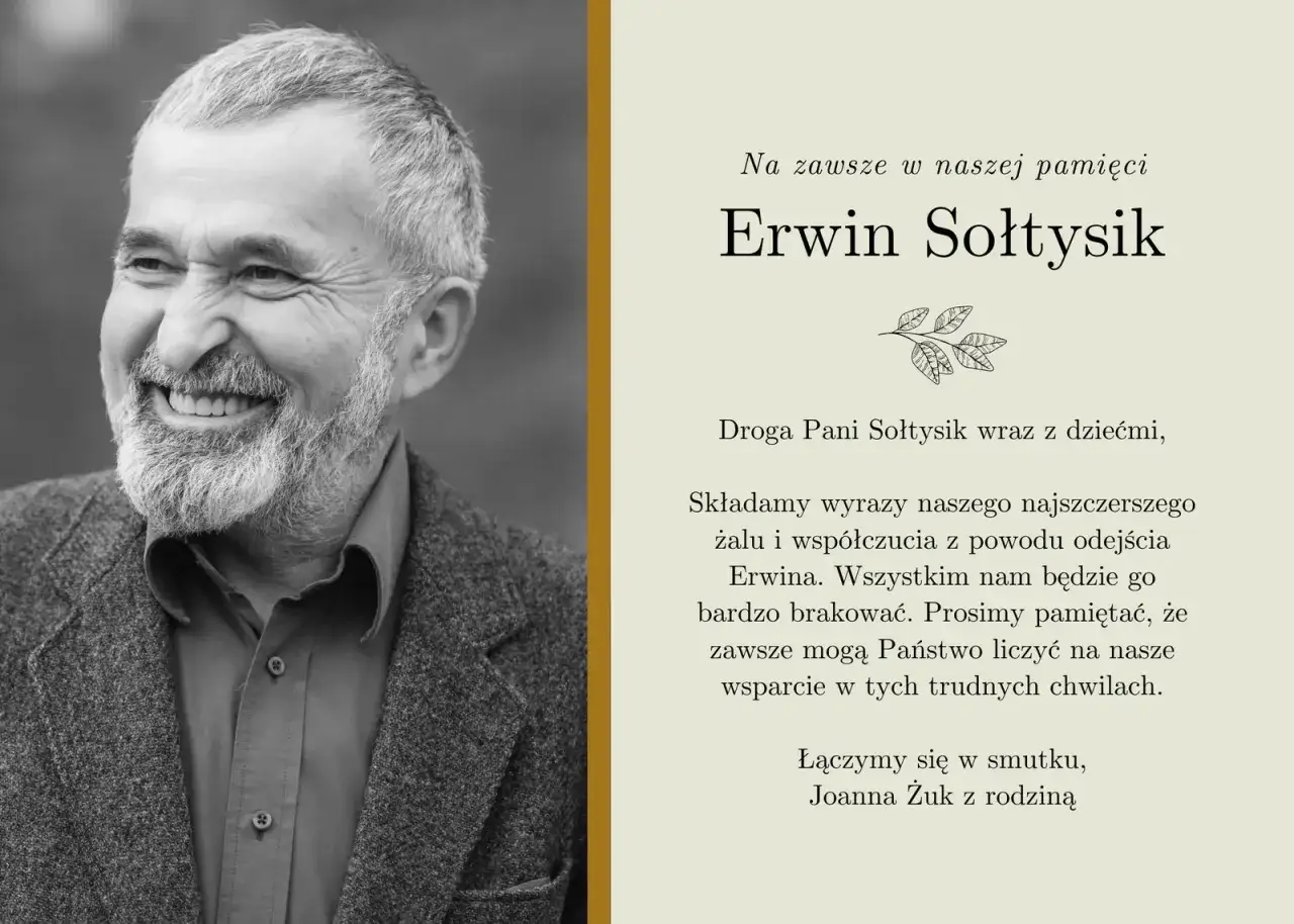 Uśmiechnięty Erwin Sołtysik. Składamy wyrazy współczucia z powodu odejścia. Pamiętajmy o nim.