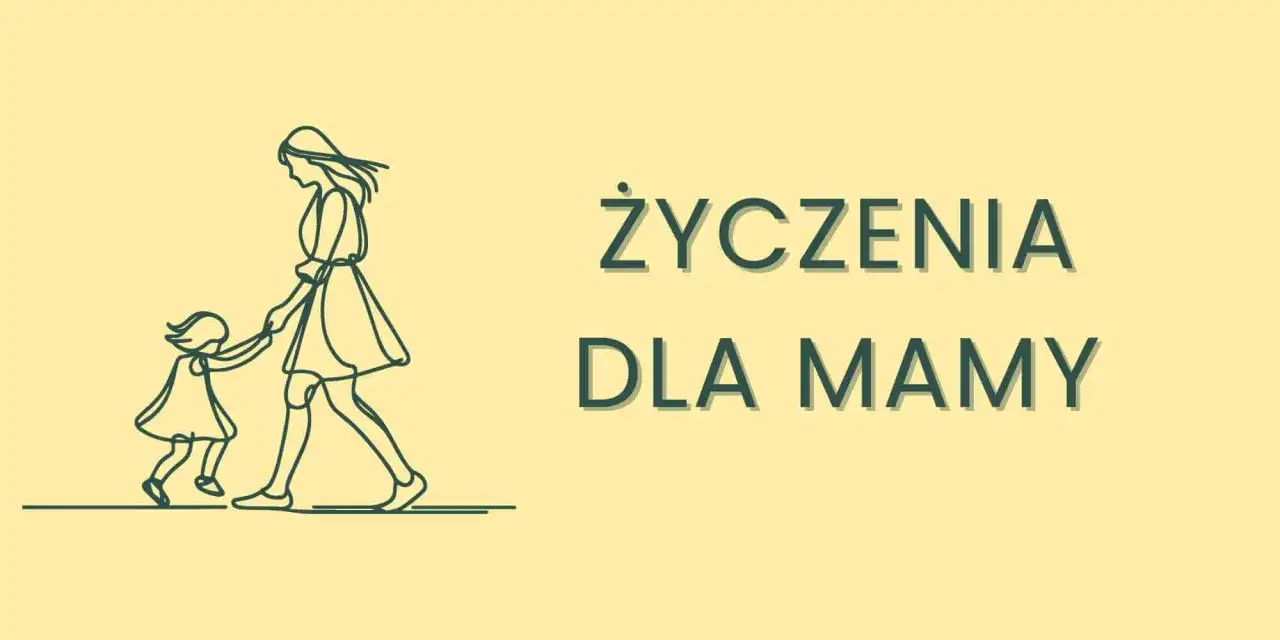 Ilustracja przedstawia mamę z córką idące za rękę. Obok napis