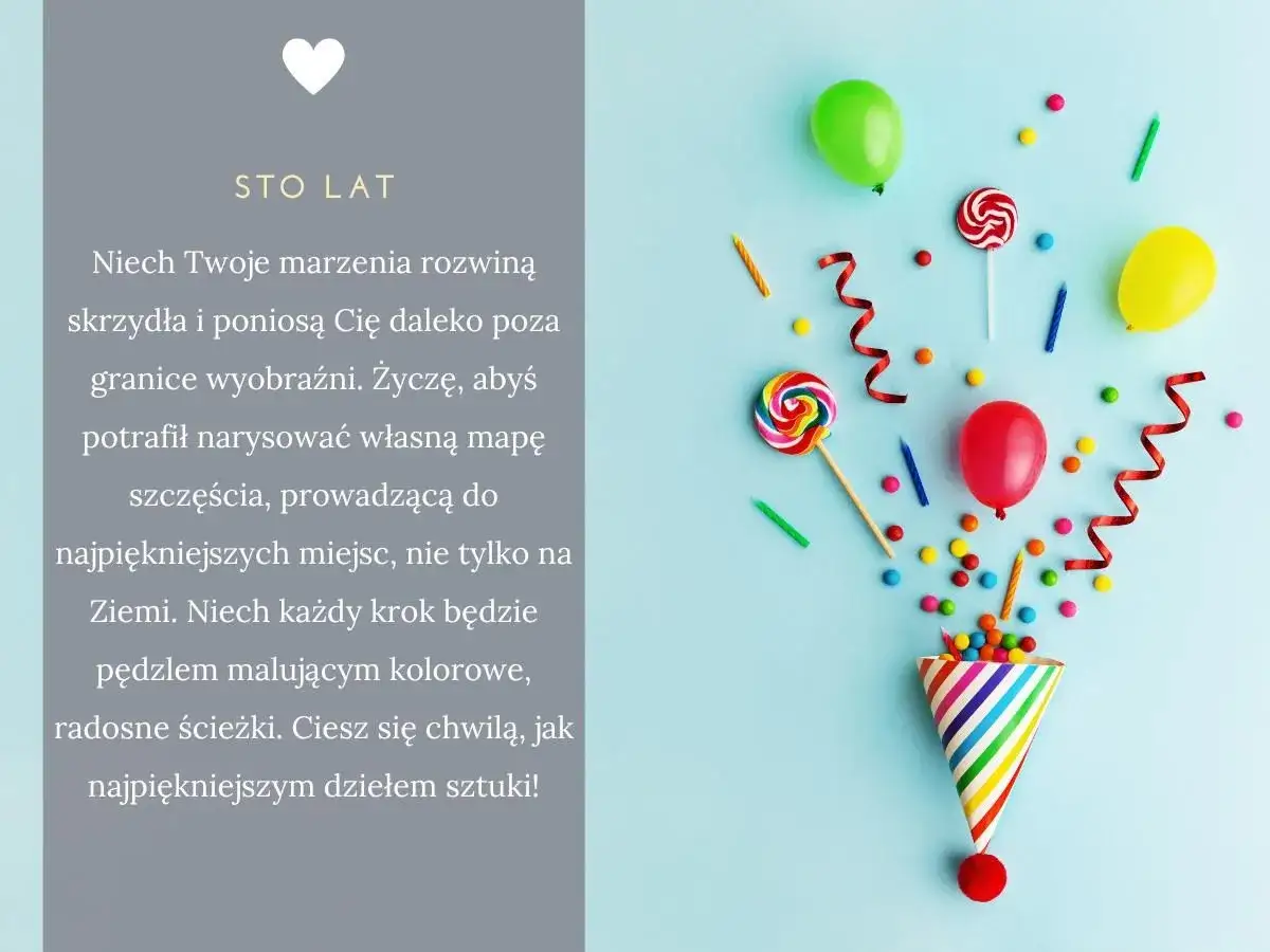 Krótkie życzenia urodzinowe dla chłopca: balony, lizaki i konfetti. Niech marzenia rozwiną skrzydła!